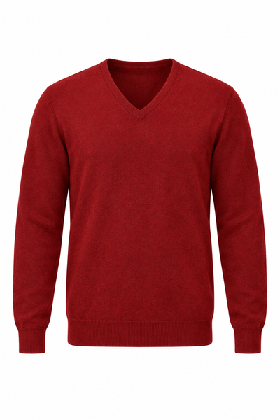 Angle – Maglia con scollo a V da uomo – Vista del prodotto senza modello [ND-1379-C9562]