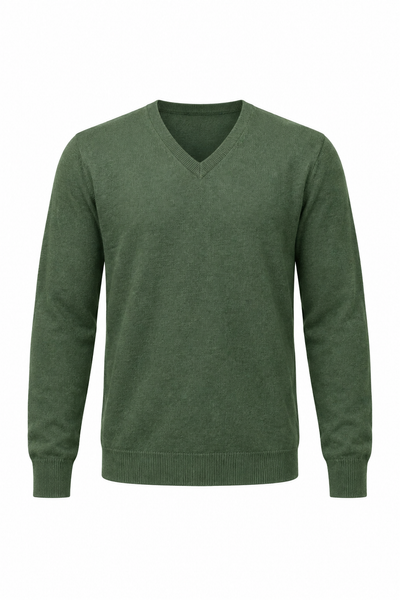 Angle – Maglia con scollo a V da uomo – Vista del prodotto senza modello [ND-1379-C9563]
