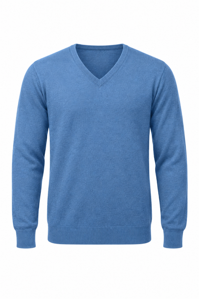 Angle – Maglia con scollo a V da uomo – Vista del prodotto senza modello [ND-1379-C9564]
