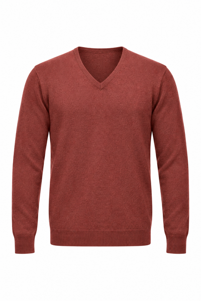 Angle – Maglia con scollo a V da uomo – Vista del prodotto senza modello [ND-1379-C9580]