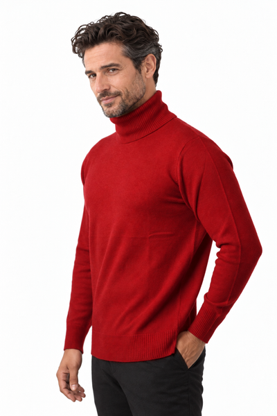 Rise – Dolcevita da uomo – Rosso – Vista G022 [ND-1382-C9751]