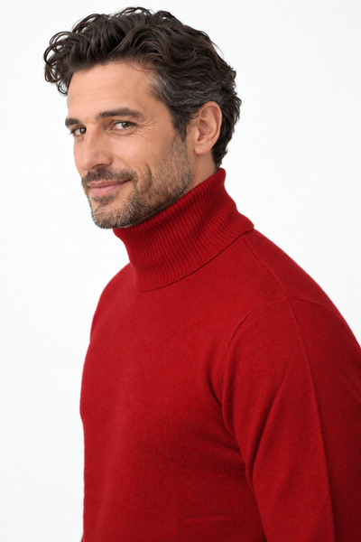 Rise – Dolcevita da uomo – Rosso – Vista G023 [ND-1382-C9751]