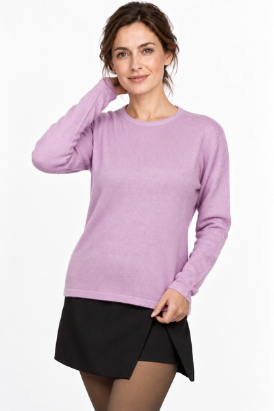 Circle – Maglia a girocollo da donna – Lavanda – Vista G075 [ND-1383-C9819]