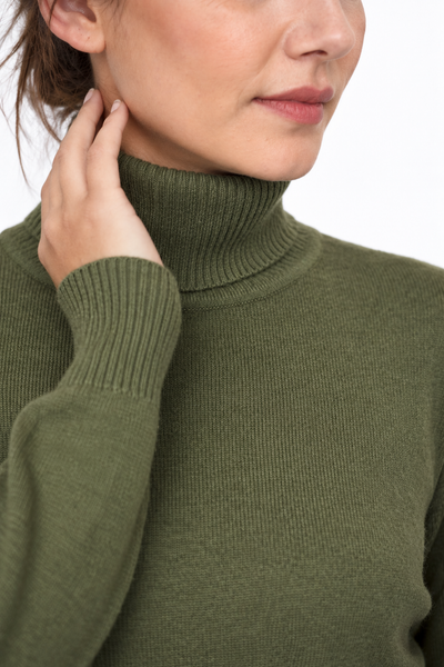 Rise – Dolcevita da donna – Verde militare – Vista G027 [ND-1388-C10112]