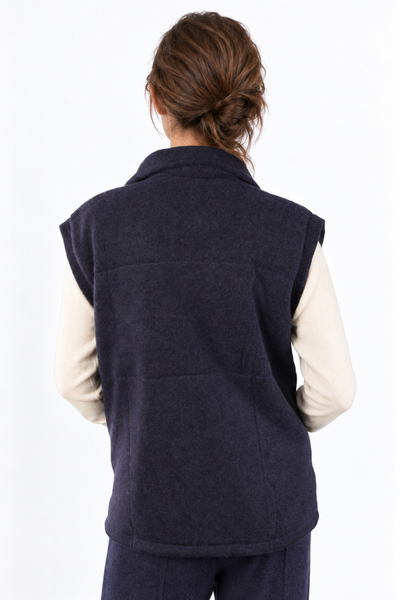 Layer – Gilet con zip – Blu navy – Vista G119 [ND-2106-C13832]