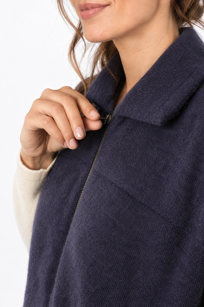 Layer – Gilet con zip – Blu navy – Vista G120 [ND-2106-C13832]