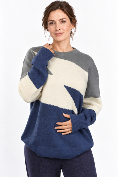 Mosaic – Maglia a blocchi di colore – Mix – Vista G094 [ND-2175-C13537]